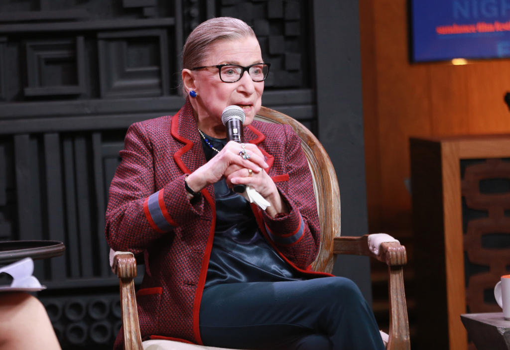 Ruth Bader Ginsburg speaks with Nina Totenberg during the 2018 Sundance Film Festival. Ruth Bader Ginsburg speaks with Nina Totenberg during the 2018 Sundance Film Festival.
