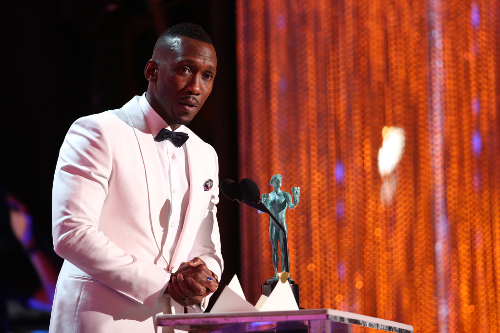 The 23rd Annual Screen Actors Guild Awards - Roaming Show Actor Mahershala Ali, accepting the award for Male Actor in a Supporting Role, during The 23rd Annual Screen Actors Guild Awards at The Shrine Auditorium on January 29, 2017 in Los Angeles, California.