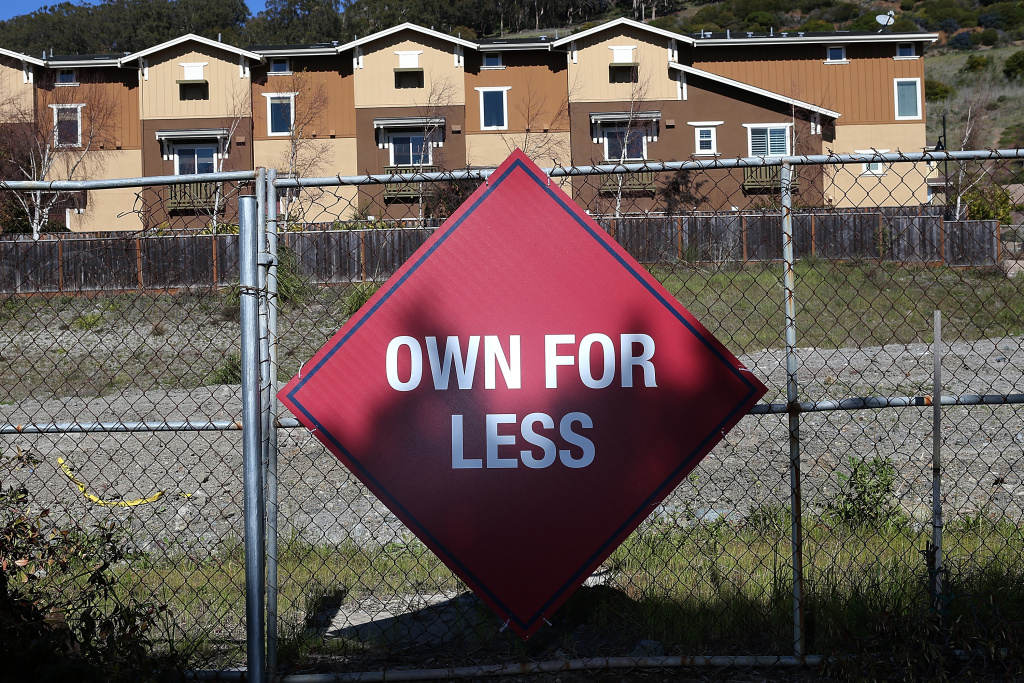 Sales Of New Homes Rise Over 15 Percent In January A sign is posted outside of the Candlestick Cove housing development on February 26, 2013 in San Francisco, California. The Commerce Department reported today that sales of new homes in the U.S. surged nearly 16 percent in January from the previous month to the highest level since July 2008.