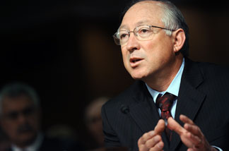 U.S. Interior Secretary Ken Salazar testifies during a Interior, Environment and Related Agencies Subcommittee hearing on Minerals Management Service reorganization June 23, 2010 in Washington, DC.