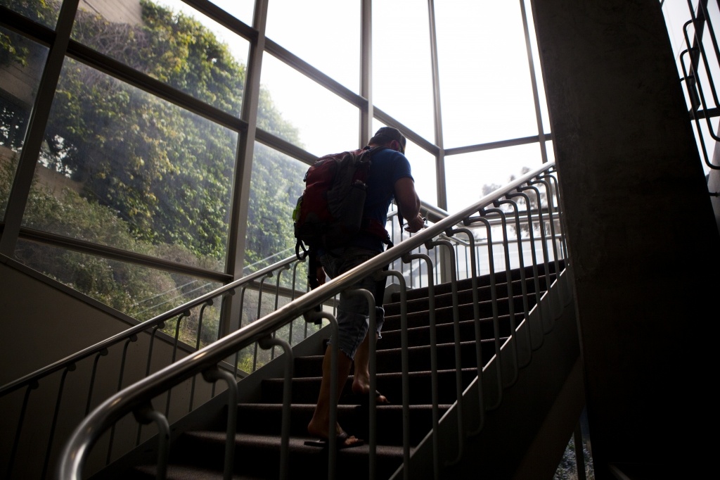 Student Vets - PIN Richard Gilbert was a Marine Corps scout sniper who served in Iraq. Now he’s a veteran, and a student at the University of California-San Diego, where he fights an uphill battle to work through the symptoms of his traumatic brain injury.