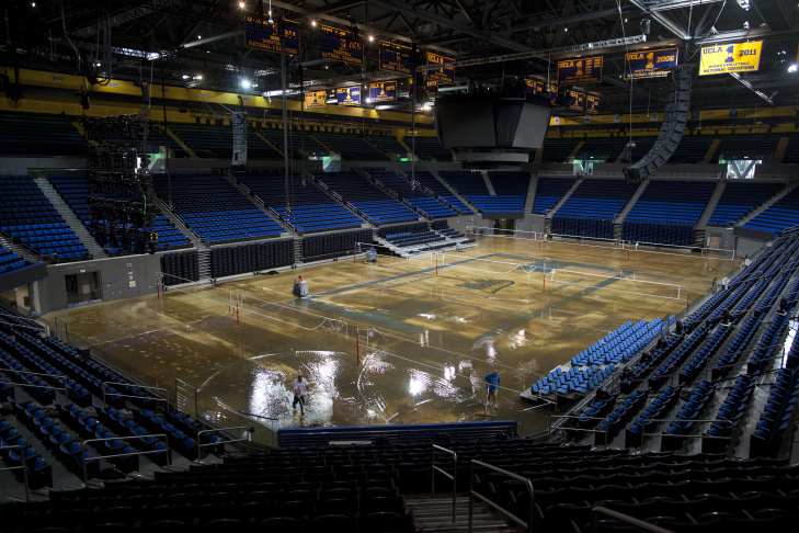 UCLA Flood Pauley Pavilion Floor To Be Completely Replaced Plus How 