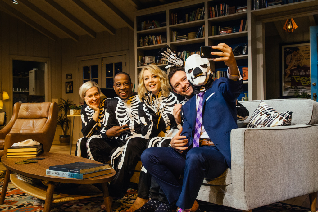 (L-R) Rebecca Henderson, Keith Powell, Jennifer Mudge, Nate Corddry and Lucas Near-Verbrugghe in (L-R) Rebecca Henderson, Keith Powell, Jennifer Mudge, Nate Corddry and Lucas Near-Verbrugghe in