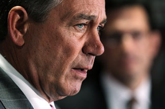 Mercer 15497 U.S. Speaker of the House Rep. John Boehner (R-OH) speaks during a media briefing at the Republican National Committee March 1, 2011 in Washington, DC.