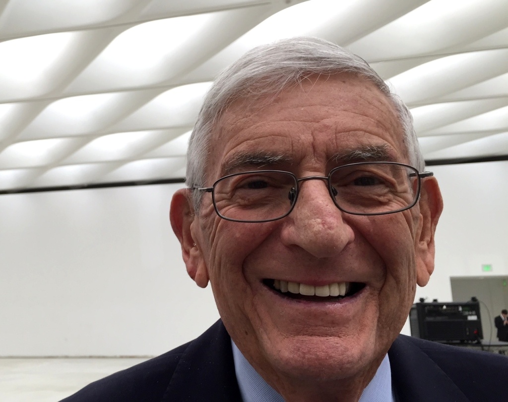A broad smile from Eli Broad, the billionaire whose art collection will be shown in The Broad on Grand Ave. in Downtown LA. A broad smile from Eli Broad, the billionaire whose art collection will be shown in The Broad on Grand Ave. in Downtown LA.