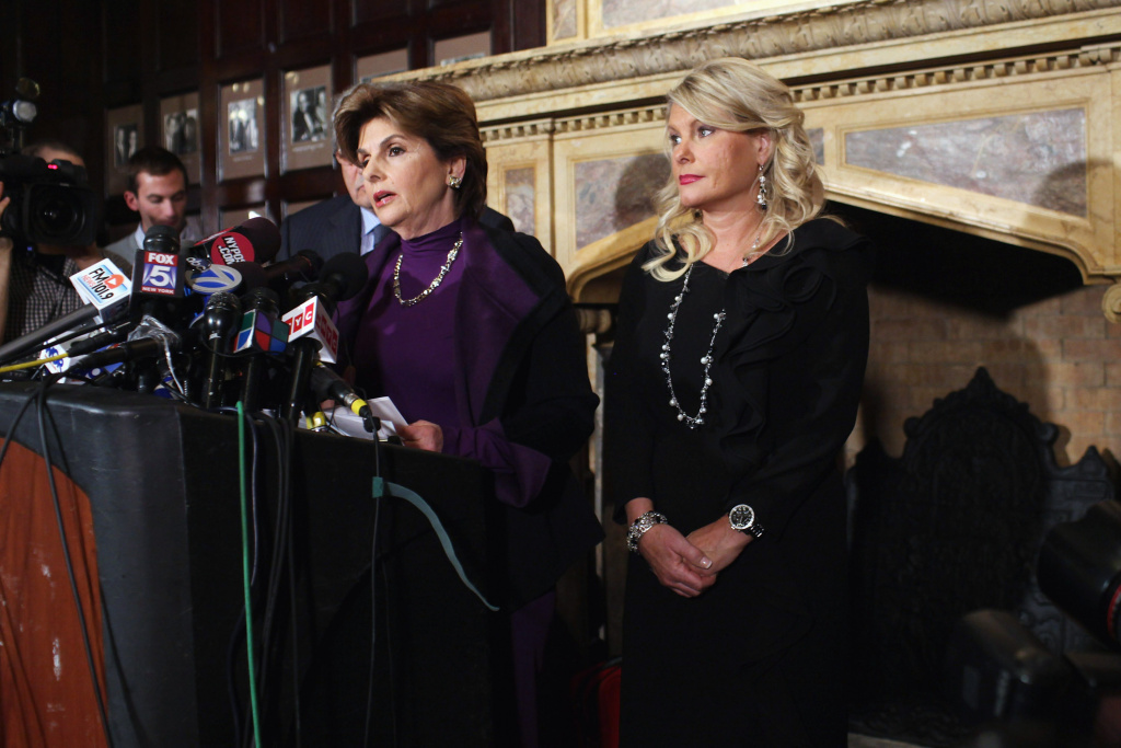 Fourth Woman Accuses Herman Cain Of Sexual Harassment Sharon Bialek (R) listens as her attorney Gloria Allred (L) speaks during a news conference to accuse Republican presidential candidate Herman Cain of sexual harassment more than a decade ago on Nov. 7, 2011, in New York City. Bialek is the fourth woman to accuse Cain of inappropriate behavior when he was the CEO of the National Restaurant Association.