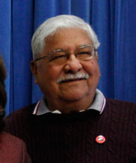 FILE: Richard Chavez, brother of labor leader and civil rights activist Cesar Chavez, poses during the unveiling of the mosaic mural portrait ceremony commemorating Cesar Chavez Day, in this March 31, 2010 file photo taken in Washington. Chavez, who helped his brother Cesar Chavez build the United Farmworkers of America, passed away at a Bakersfield hospital Wednesday July 27, 2011 of complications from surgery, union spokeswoman Maria Machuca said.