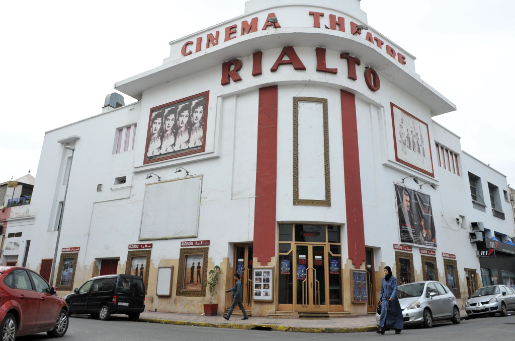 TO GO WITH AFP STORY by Omar BROUKSY
A p A picture taken on April 18, 2012 shows the Rialto in Casablanca, one of the city's first cinemas, designed in 1930 by French architect Pierre Jabin.