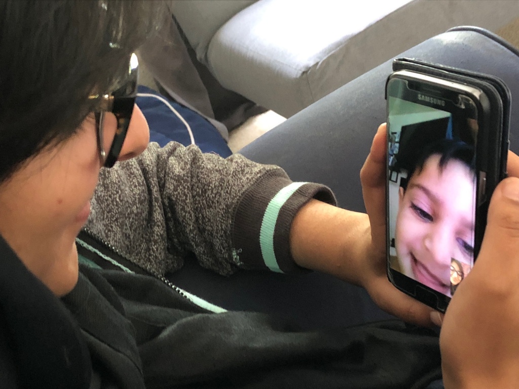 Sadia Kahn couldn’t afford to visit her son in San Bernardino, so she FaceTimed him everyday. Sadia Kahn couldn’t afford to visit her son in San Bernardino, so she FaceTimed him everyday.