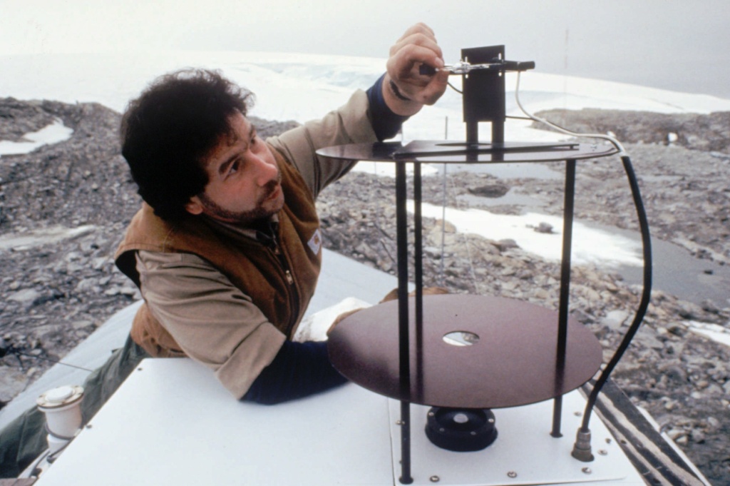Antarctica As part of the U.S. Antarctic Program, a scientist adjusts a UV monitor at the South Pole's McMurdo Station, one of three of its Antarctic stations, in this undated photo.