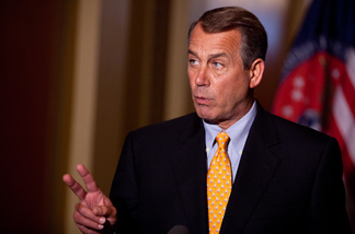 File photo: Speaker of the House John Boehner (R-OH) holds a news conference in the U.S. Capitol on April 1, 2011 in Washington, DC.