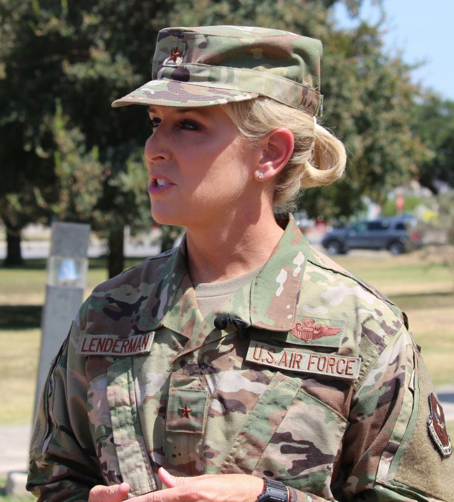 American Homefront Mold Air Force3 Brig. Gen. Laura Lenderman, the commander of the 502nd Air Base Wing, says her job is to 'rebuild trust' after airmen complained about a serious mold problem in the dorms.