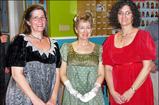 Mercer 7809 KPCC's Kitty Felde and some of the other Firtharians at the Friends of the English Regency dance.