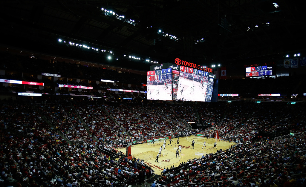 Sacramento Kings v Houston Rockets A general view of the arena is seen during the game between the Houston Rockets and the Sacramento Kings at the Toyota Center on April 14, 2013 in Houston, Texas.