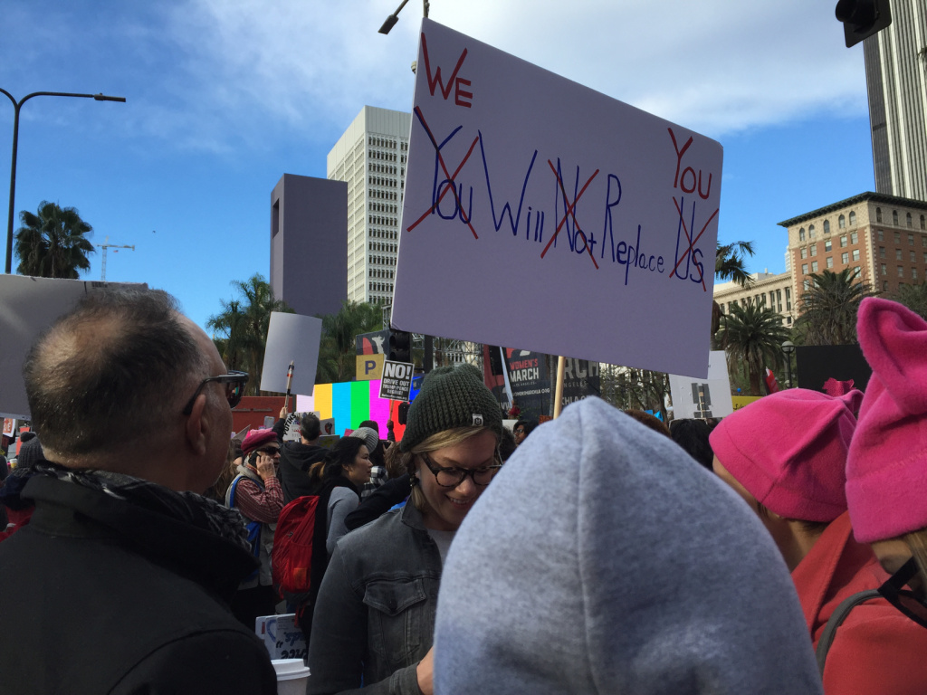 Audio: 300,000 protest Trump at Women's March in Los Angeles | 89.3 KPCC