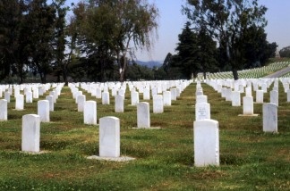 Mercer 18247 Originally just 20-acres, the LA National Cemetery opened as one of 11 facilities operated by the Veterans Administration on lands shared with national veterans' homes or asylums for disabled soldiers. It was dedicated in 1889, and through the years has expanded to more than 100 acres. Those interred there are war veterans from the Spanish-American War, World War I, World War II, Korean War, and other American conflicts.