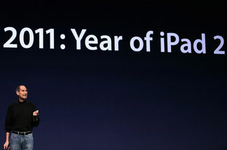 Apple CEO Steve Jobs speaks during an Apple Special event to unveil the new iPad 2 at the Yerba Buena Center for the Arts on March 2, 2011 in San Francisco, California.