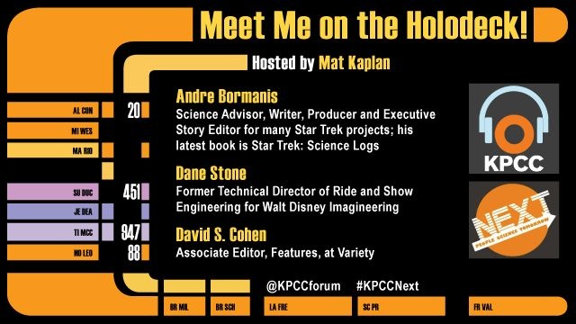 NEXT: Meet Me on the Holodeck! What's NEXT as science meets entertainment? For the latest in our science series,