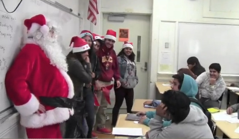 Roosevelt High School students released a short video remaking The Twelve Days of Christmas.