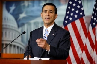 U.S. Rep. Darrell Issa speaks to the media during a news conference on Capitol Hill in Washington, DC.