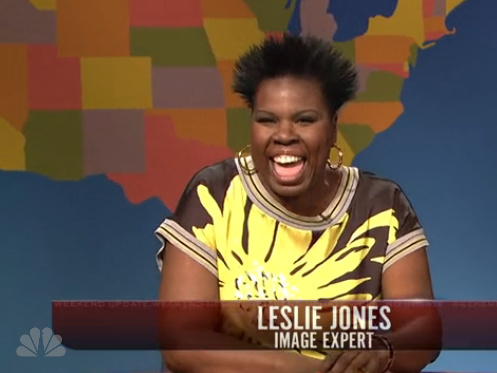 Leslie Jones played an "image expert" on last weekend's "SNL."