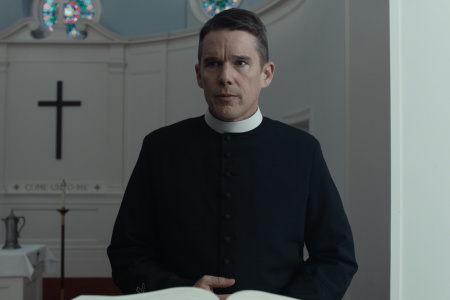 Ethan Hawke in the film "First Reformed."