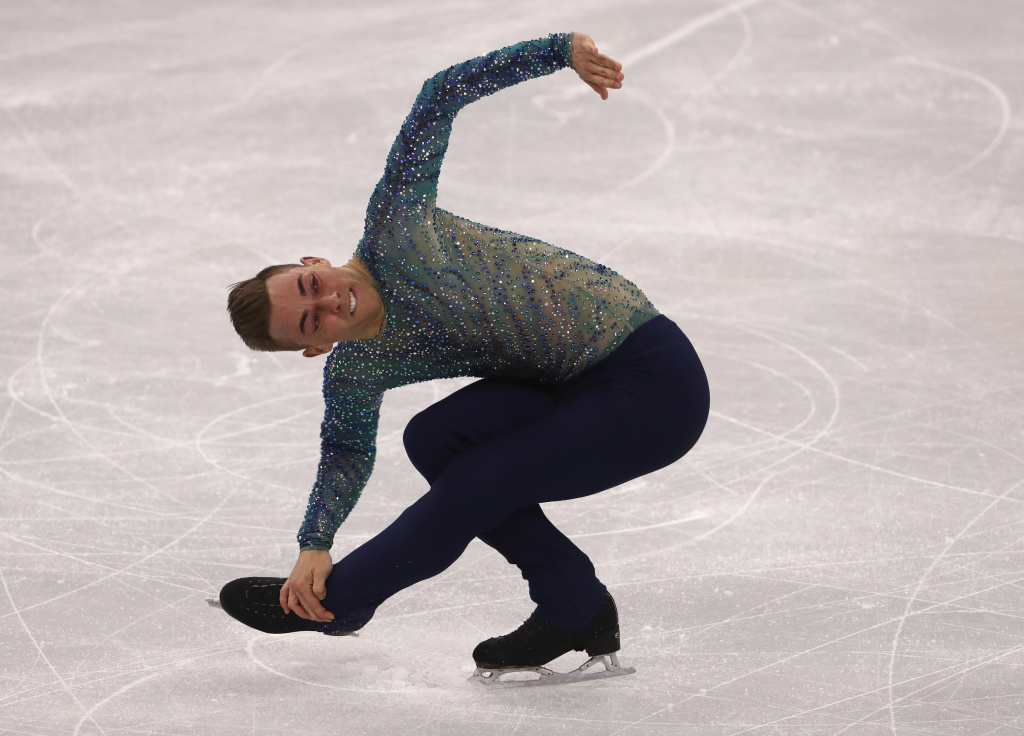 Figure Skating - Winter Olympics Day 8 Adam Rippon of the United States competes during the men's single free program on day eight of the PyeongChang 2018 Winter Olympic Games on February 17, 2018.