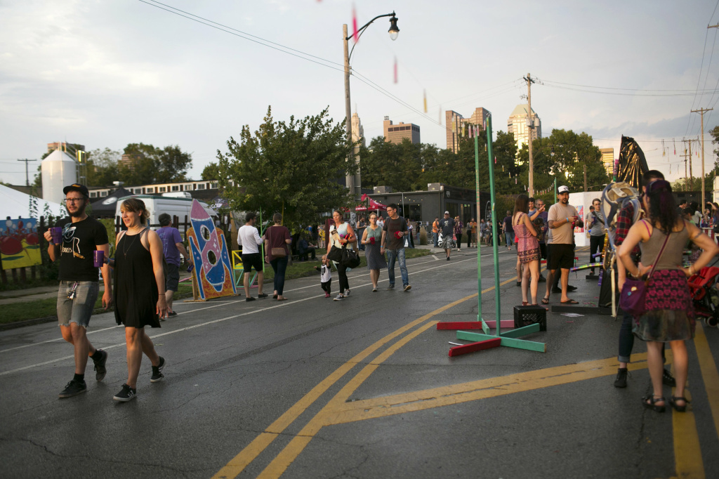 ohio nation engaged People walk around the Independents' Day Festival on Sunday. Cameron Mitchell says Columbus has the reputation of being