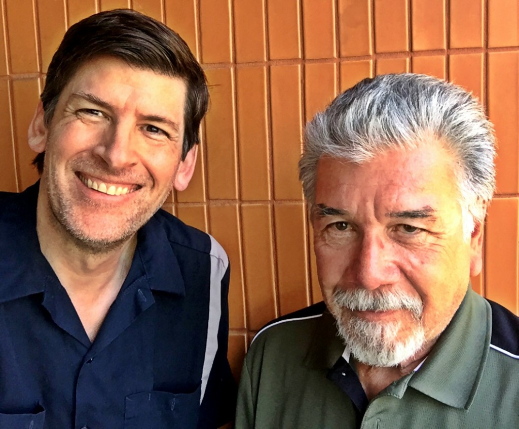 Off-Ramp host John Rabe and cameraman Luis Off-Ramp host John Rabe and cameraman Luis