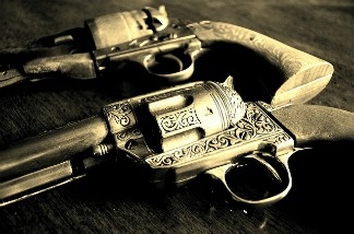 Mercer 20442 The gun control debate is much older than these antique Colt revolvers.