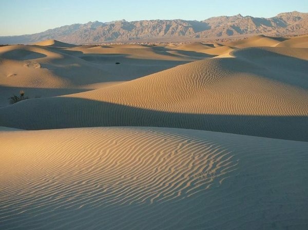 Mesquite Flat Sand Dunes in Death Valley. Mesquite Flat Sand Dunes in Death Valley.