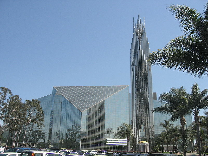 The exteriors of Crystal Cathedral. Garden Grove, CA. The exteriors of Crystal Cathedral. Garden Grove, CA.