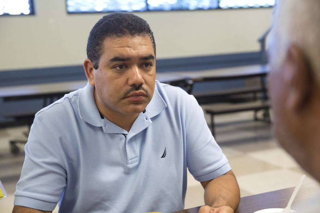 Proyecto Pastoral - Inline Intake coordinator and social worker Salvador Mendoza at Proyecto Pastoral.