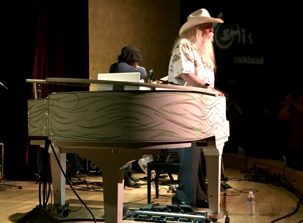 Leon Russell stands for an ovation at Yoshi's in Oakland, May, 2016 Leon Russell stands for an ovation at Yoshi's in Oakland, May, 2016