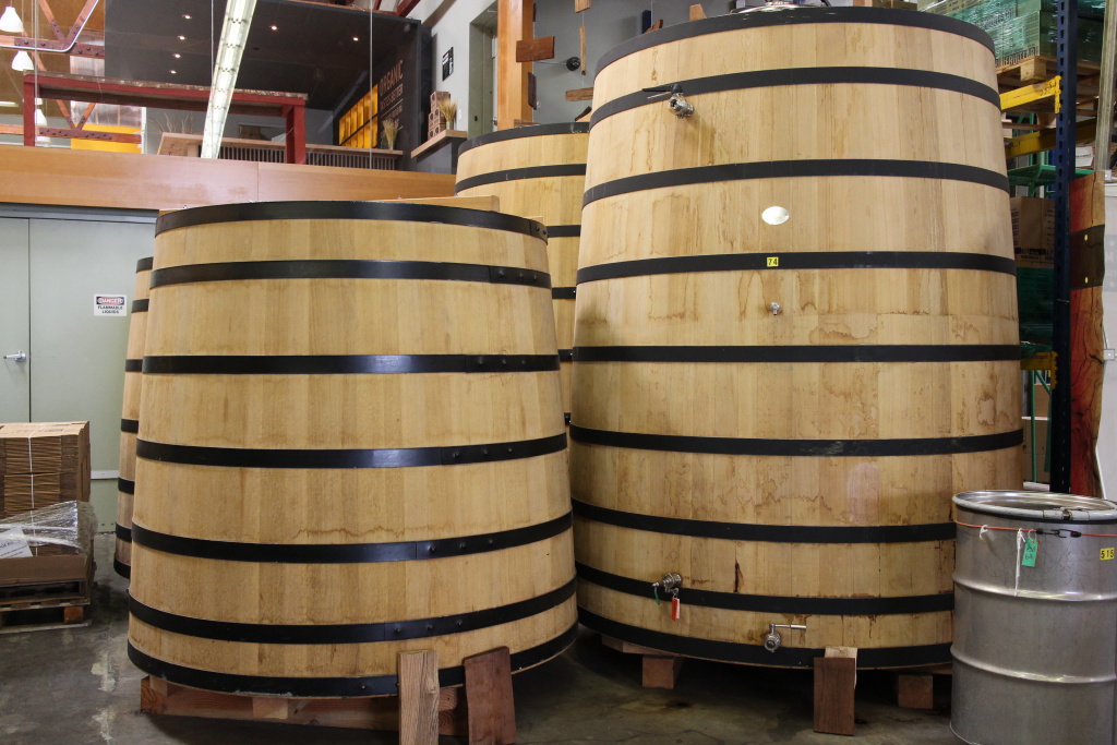 Whiskey aging barrels. Whiskey aging barrels.