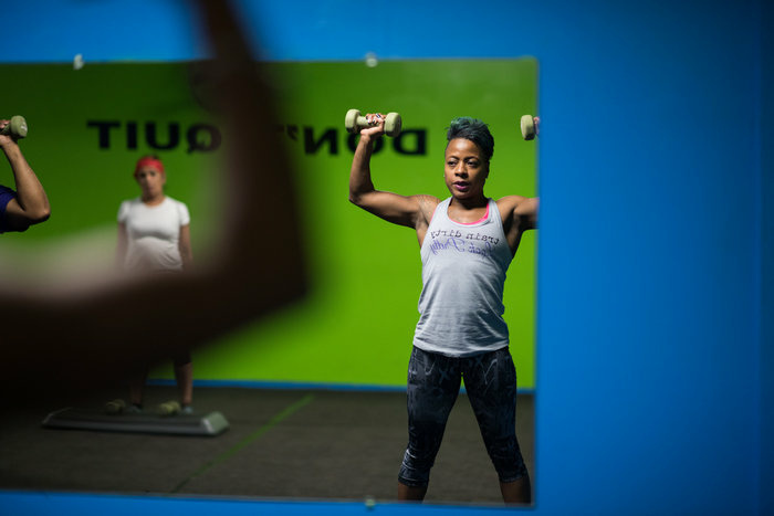 How Racism May Cause Black Mothers To Suffer The Death Of Their Infants Samantha Pierce works out during a hip-hop aerobic class at Naturally Gifted Fitness Center in Cleveland Heights. Exercise is how she copes with the stresses in her life.