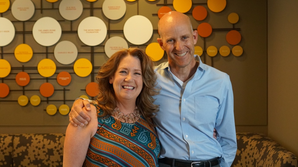 Actress Ann Dowd and The Frame's John Horn at KPCC Actress Ann Dowd and The Frame's John Horn at KPCC.
