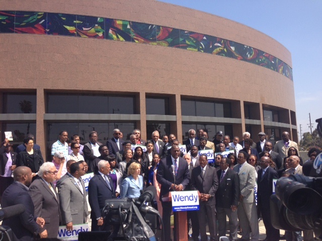 An independent group backing Wendy Greuel for mayor has turned Magic Johnson's endorsement into an online commercial.