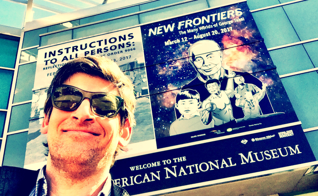 John Rabe outside the the Japanese American National Museum in Little Tokyo. John Rabe outside the the Japanese American National Museum in Little Tokyo.