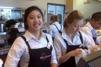 Manager Stephanie Peng says of the American version of 85C coffee, "We made it a little sweeter here, a little saltier here -- more flavor actually."