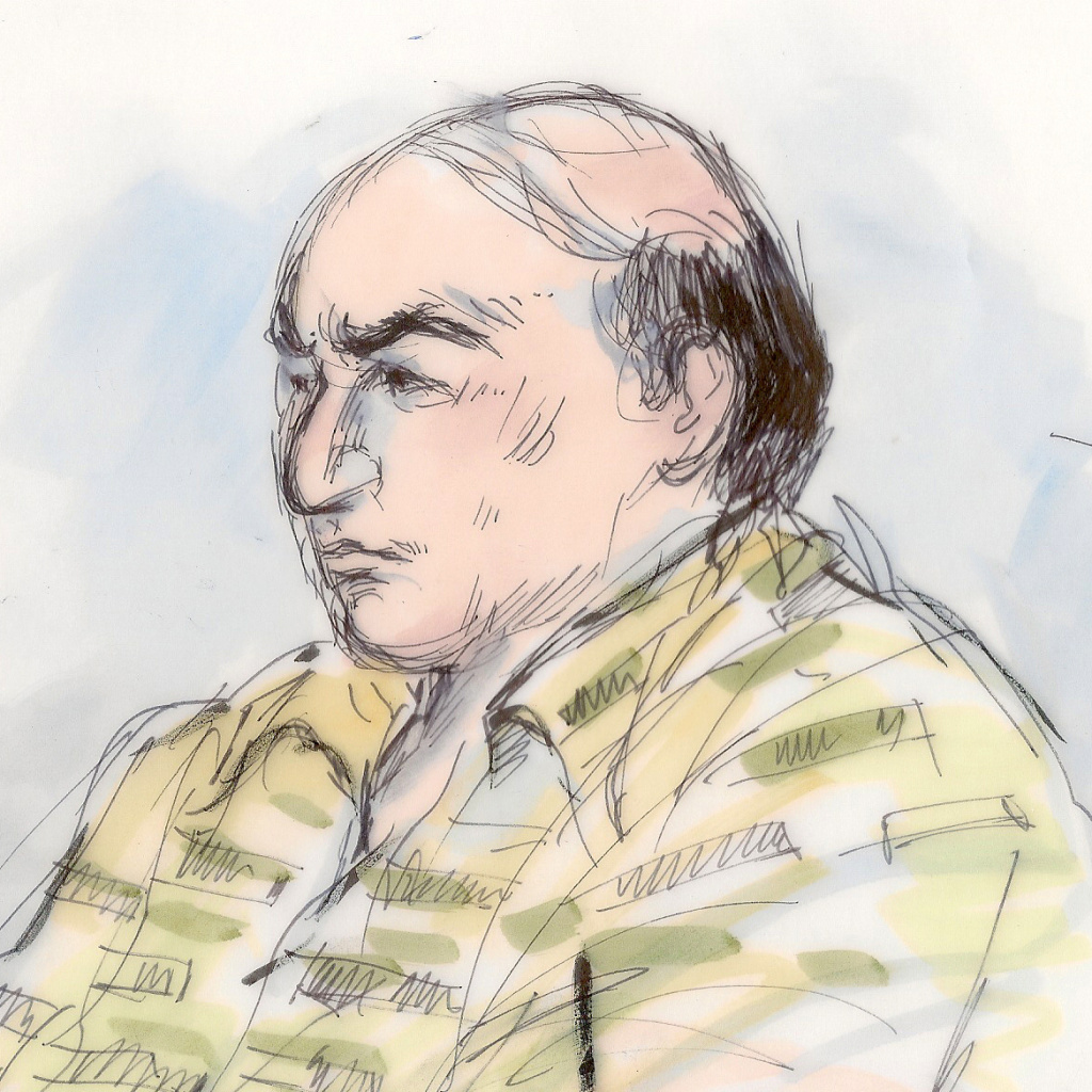 Nakoula Basseley Nakoula in a courtroom sketch done on Sept. 27, 2012.