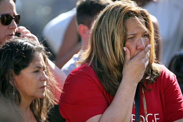 High school shooting at Marjorie Stonemason Douglas High School Waiting for word from students at Coral Springs Drive and the Sawgrass Expressway just south of the campus of Stoneman Douglas High School in Parkland, Fla., after a shooting on Wednesday, Feb. 14, 2018.