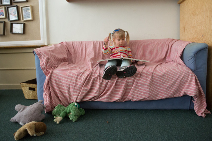 A preschool student at La Canada's Child Educational Center plays with mud. Jordan Young, a neuroscientist,  emphasizes that associations between gender and color, or gender and specific activities aren’t hardwired in the baby’s brain – the physical and social environment we give to kids builds them up