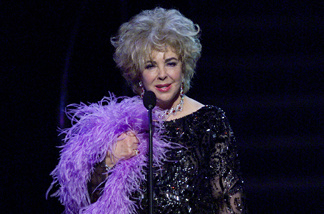 File photo: Dame Elizabeth Taylor during the Michael Jackson '30th Anniversary Celebration, The Solo Years' concert at New York's Madison Square Garden, Friday, Sept. 7, 2001.