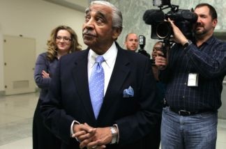 U.S. Rep. Charles Rangel (D-NY) is surrounded by members of the media as he leaves his office to buy lunch on Capitol Hill on Dec. 2, 2010 in Washington, D.C. Later that afternoon, members of the House voted 333-79 to censured Rangel after he was found guilty of 11 ethical violations by the House Ethics Committee.