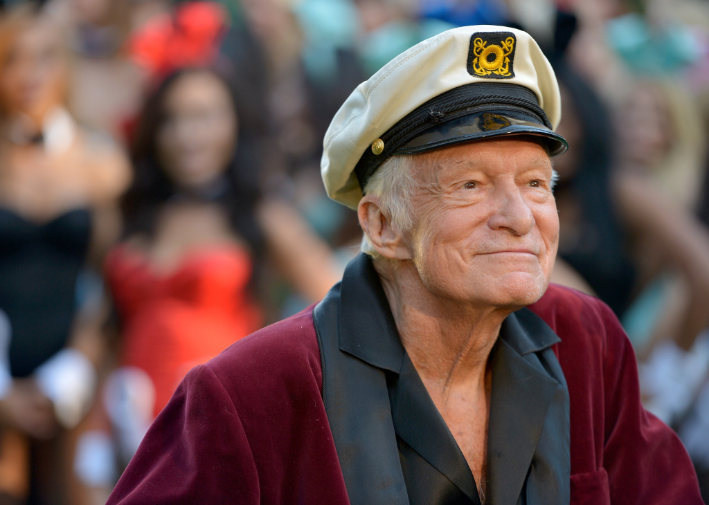 Playboy's 60th Anniversary Hugh Hefner poses at Playboy's 60th Anniversary special event on January 16, 2014 in Los Angeles, California.
