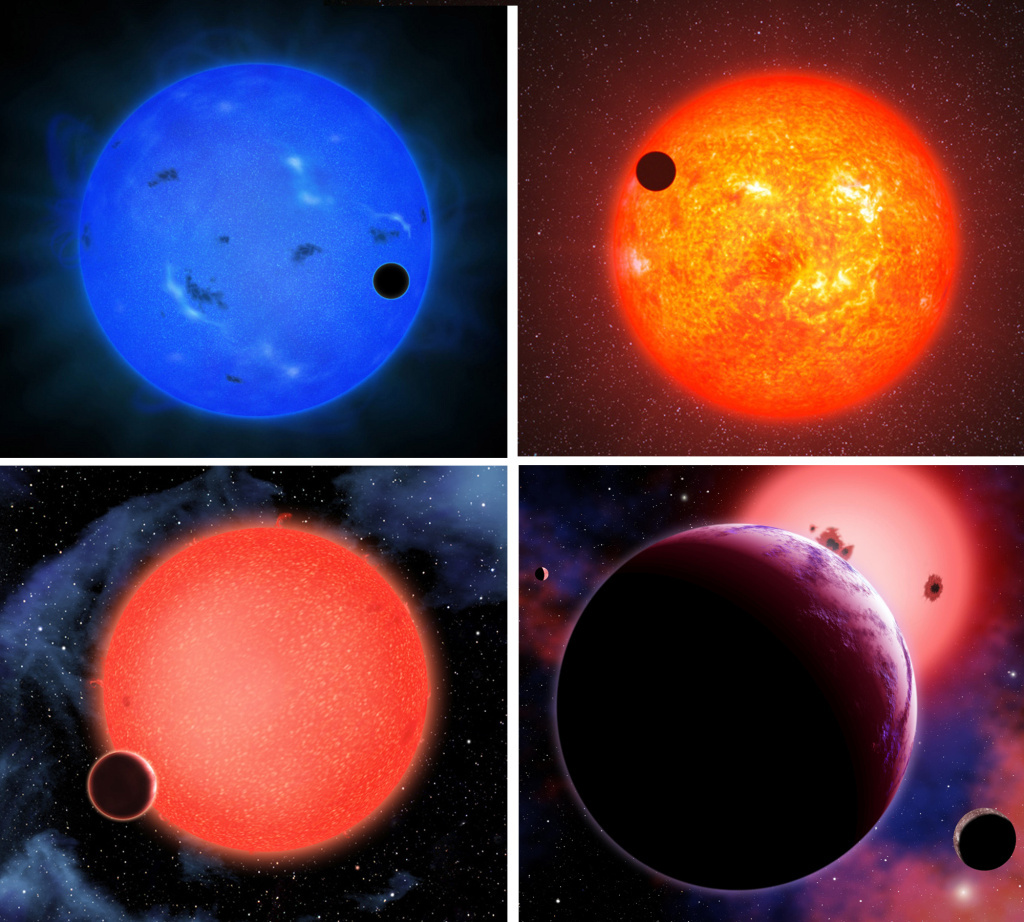 Four different artists created four different interpretations of Gliese 1214b, a planet 40 light years from Earth that is believed to have a watery atmosphere. Four different artists created four different interpretations of Gliese 1214b, a planet 40 light years from Earth that is believed to have a watery atmosphere.