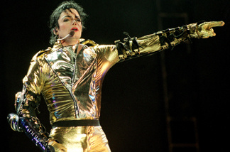Michael Jackson performs on stage during is 'HIStory' world tour concert at Ericsson Stadium November 10, 1996 in Auckland, New Zealand.