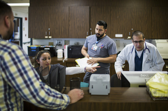 urgent care Lebow (far right) is medical director of this urgent care center run by Reliant Immediate Care Medical. The clinic is adjacent to Los Angeles International Airport and is open 24/7.