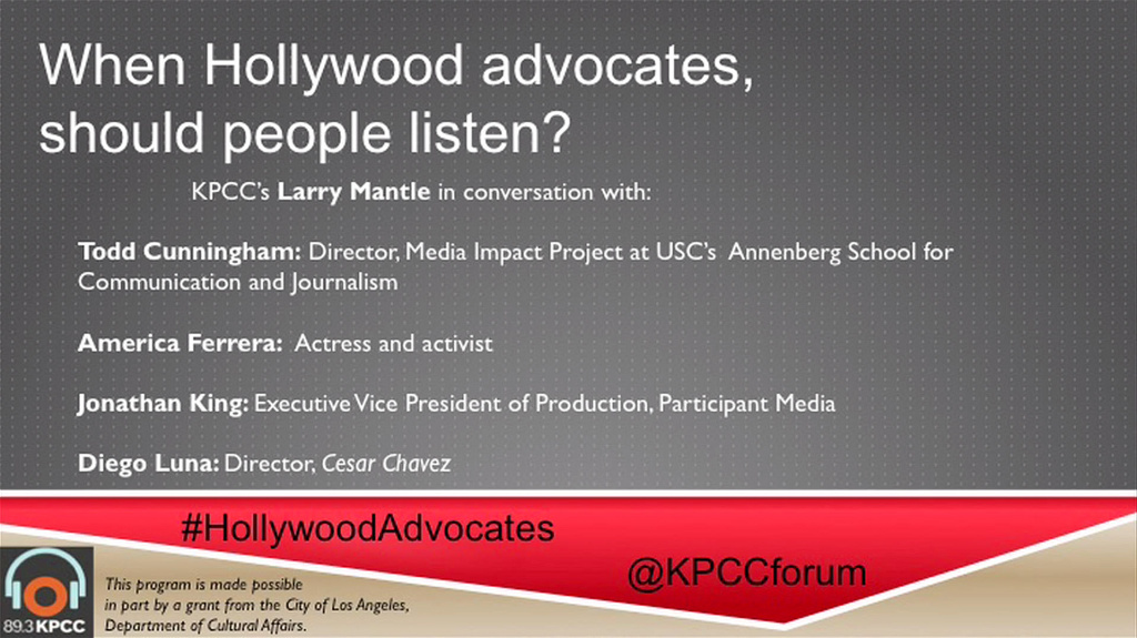 When Hollywood advocates, should people listen?